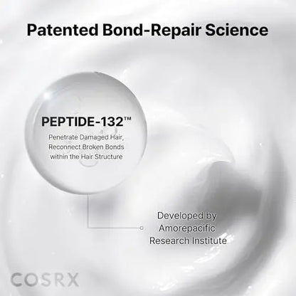 COSRX Peptide 132 Hair Bonding Shampoo - Daily Scalp Treatment for Dandruff, Repairs & Strengthens All Dry and Damaged Hair Types - 6.76 fl oz Avelisse