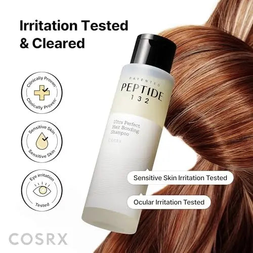 COSRX Peptide 132 Hair Bonding Shampoo - Daily Scalp Treatment for Dandruff, Repairs & Strengthens All Dry and Damaged Hair Types - 6.76 fl oz Avelisse
