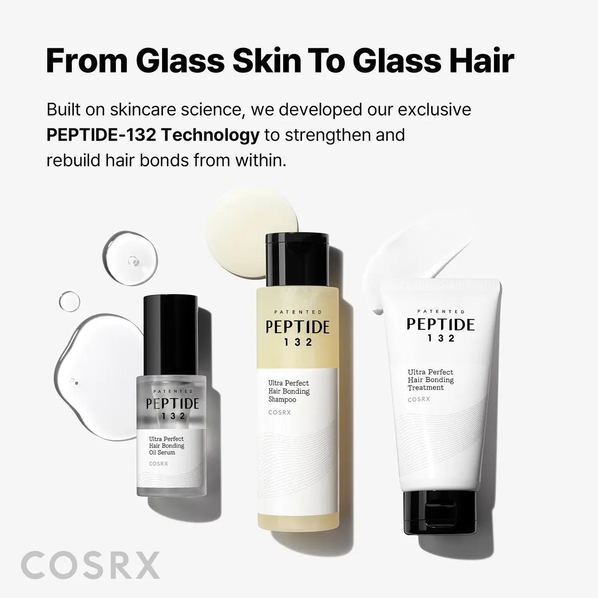 COSRX Peptide 132 Hair Bonding Shampoo - Daily Scalp Treatment for Dandruff, Repairs & Strengthens All Dry and Damaged Hair Types - 6.76 fl oz Avelisse