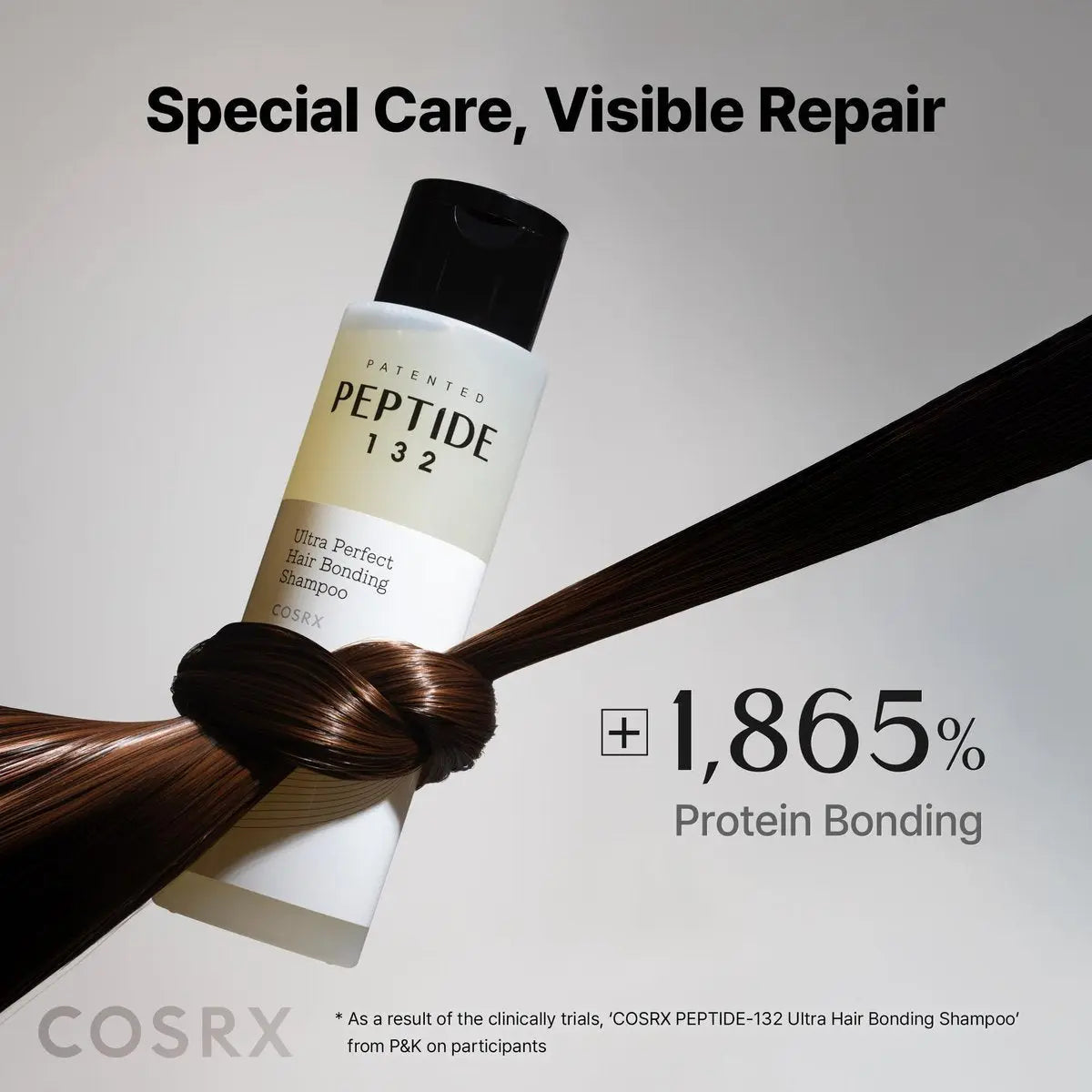 COSRX Peptide 132 Hair Bonding Shampoo - Daily Scalp Treatment for Dandruff, Repairs & Strengthens All Dry and Damaged Hair Types - 6.76 fl oz Avelisse