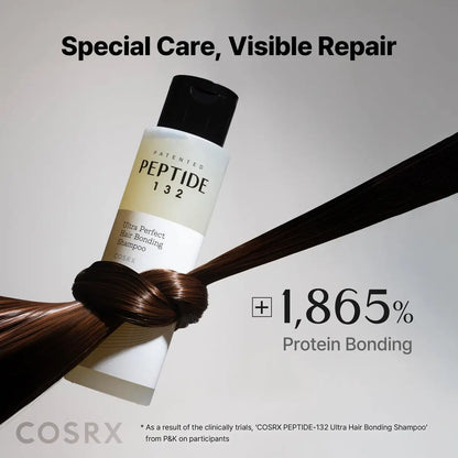COSRX Peptide 132 Hair Bonding Shampoo - Daily Scalp Treatment for Dandruff, Repairs & Strengthens All Dry and Damaged Hair Types - 6.76 fl oz Avelisse