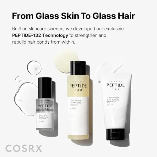 COSRX Peptide 132 Hair Bonding Shampoo - Daily Scalp Treatment for Dandruff, Repairs & Strengthens All Dry and Damaged Hair Types - 6.76 fl oz Avelisse
