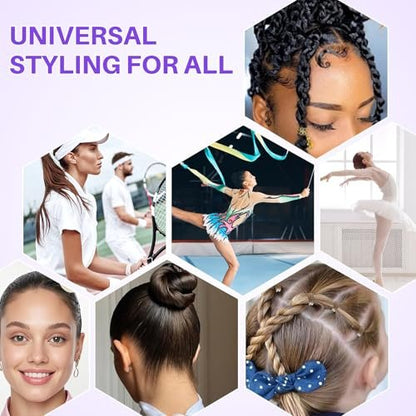START MAKERS 5-Piece Hair Wax Stick and Brush Set for Women, Kids, Men - Edge Brush, Teasing Brush, Rat Tail Comb & Mini Boar Bristle Brushes for Flyaways, Control, Sleek Ponytail Buns
