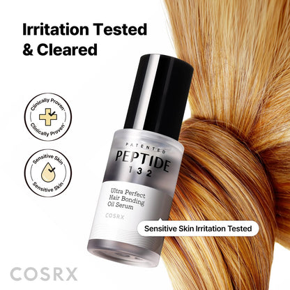 COSRX Peptide 132 Hair Bonding Oil Serum – Travel Size Keratin Treatment for Frizzy, Damaged, Dry Hair – Repairs Split Ends, Adds Gloss – 0.94 fl oz Avelisse