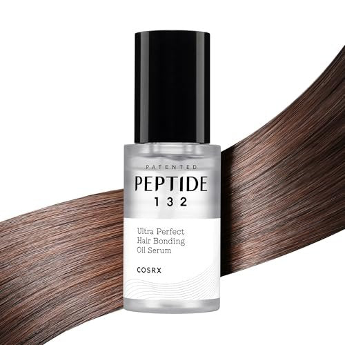 COSRX Peptide 132 Hair Bonding Oil Serum – Travel Size Keratin Treatment for Frizzy, Damaged, Dry Hair – Repairs Split Ends, Adds Gloss – 0.94 fl oz Avelisse