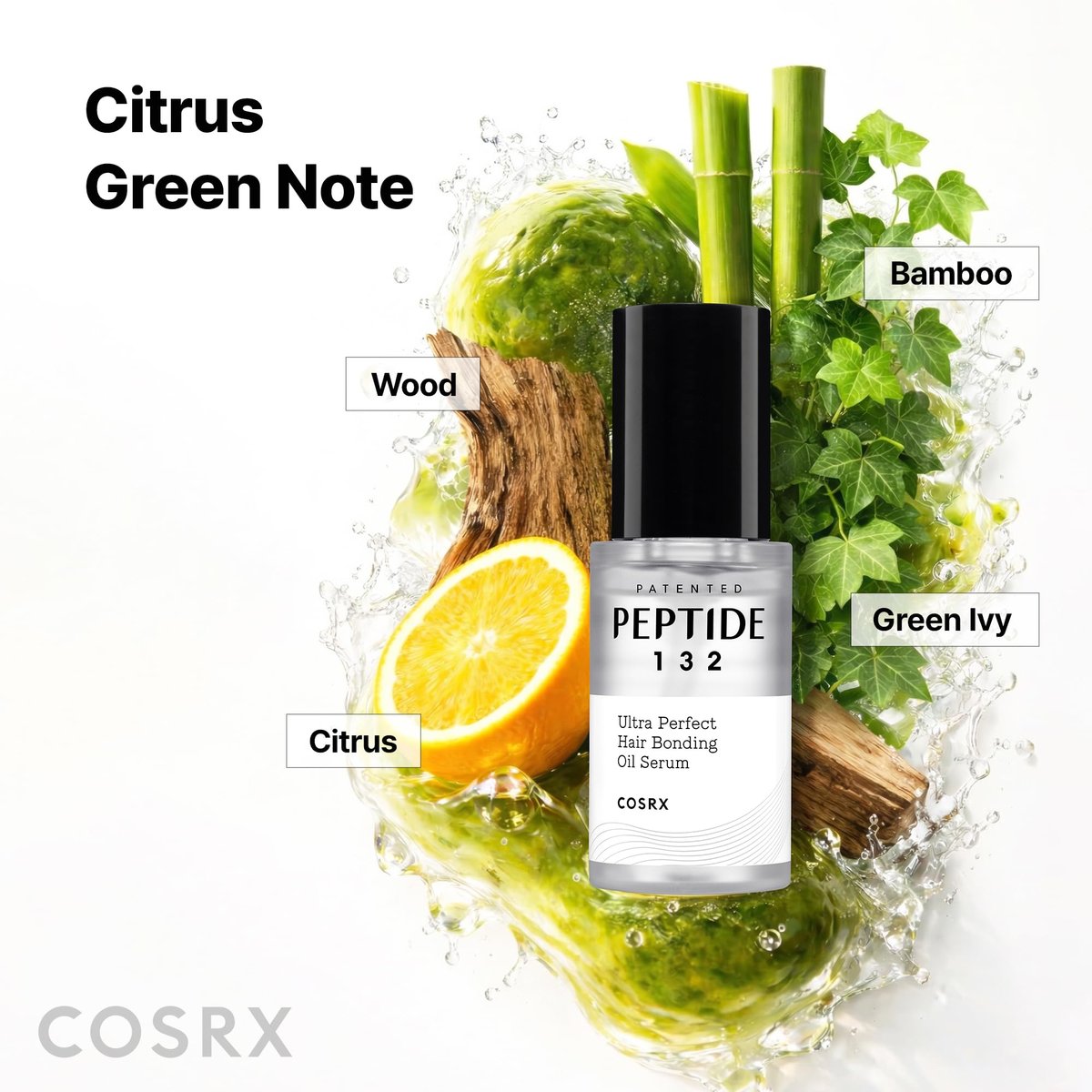 COSRX Peptide 132 Hair Bonding Oil Serum – Travel Size Keratin Treatment for Frizzy, Damaged, Dry Hair – Repairs Split Ends, Adds Gloss – 0.94 fl oz Avelisse
