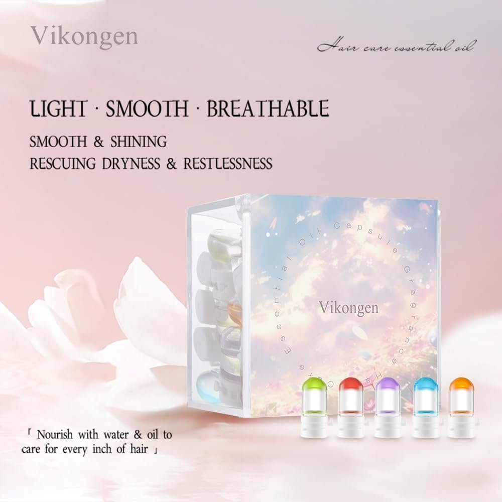 Mini Hair Fragrance Set for Women – 30pcs Long Lasting Hair Perfume Oil with Avocado & Camellia, Smooth Anti-Frizz Hair Mist (5 Scents) - görsel 13