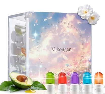 Mini Hair Fragrance Set for Women – 30pcs Long Lasting Hair Perfume Oil with Avocado & Camellia, Smooth Anti-Frizz Hair Mist (5 Scents)