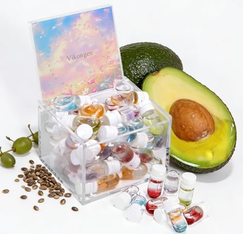 Mini Hair Fragrance Set for Women – 30pcs Long Lasting Hair Perfume Oil with Avocado & Camellia, Smooth Anti-Frizz Hair Mist (5 Scents) - görsel 2