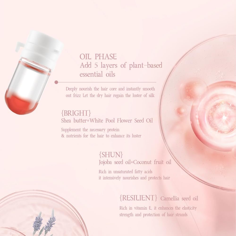 Mini Hair Fragrance Set for Women – 30pcs Long Lasting Hair Perfume Oil with Avocado & Camellia, Smooth Anti-Frizz Hair Mist (5 Scents) - görsel 9