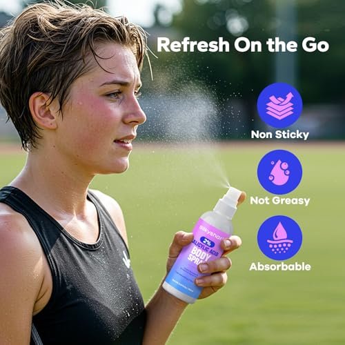 SilkyShark 2% Salicylic Acid Body Spray - Back Acne Treatment Spray for Chest, Shoulders & Face (5.07 Fl Oz), Body Acne Spray for Blackheads & Breakouts, 360° Continuous Mist, Fast-Absorbing Formula - görsel 8