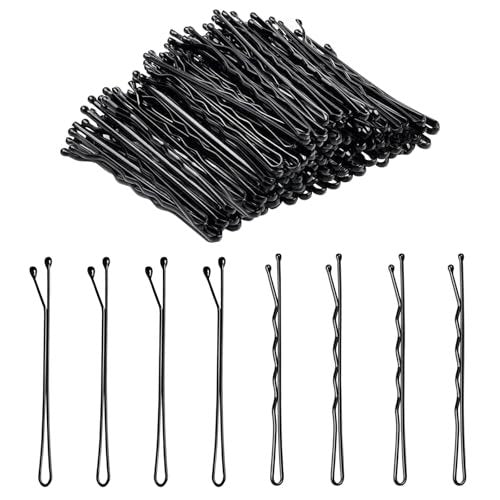 DTDNZKN 100 PCS 2.2 Inch (55 mm) Black Bobby Pins – Premium Metal Hair Pins for Women, Kids & Girls, All Hair Types - görsel 2