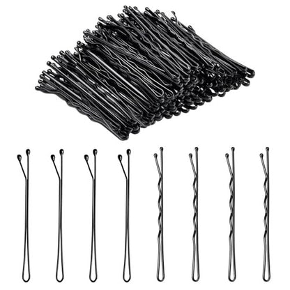 DTDNZKN 100 PCS 2.2 Inch (55 mm) Black Bobby Pins – Premium Metal Hair Pins for Women, Kids & Girls, All Hair Types