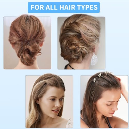 DTDNZKN 100 PCS 2.2 Inch (55 mm) Black Bobby Pins – Premium Metal Hair Pins for Women, Kids & Girls, All Hair Types - görsel 6