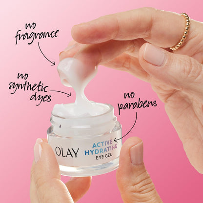 Olay Active Hydrating Eye Gel – Fragrance-Free Anti-Aging Eye Cream with Hyaluronic Acid & Niacinamide (0.5 oz) Avelisse