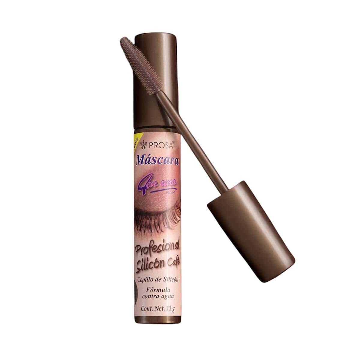 Professional Silicone Mascara - Waterproof Formula, Brown, 1.3g Avelisse