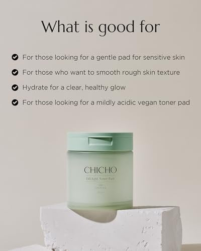 CHICHO Dill Light Toner Pads (80 Pads) – – Free From: Alcohol, parabens, sulfates, phthalates – Image 14