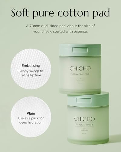 CHICHO Dill Light Toner Pads (80 Pads) – – Quantity: 80 pads per pack – Image 8