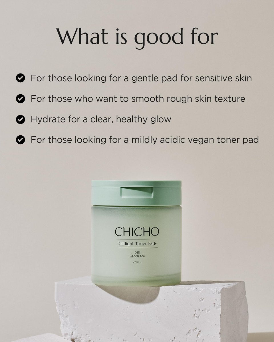 CHICHO Dill Light Toner Pads (80 Pads) – – Skin Type: All skin types, including sensitive – Image 13