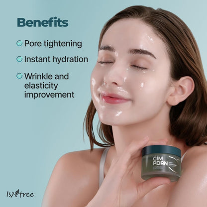IsNtree Gim PDRN Deep Sleep Mask 80ml - Korean Seaweed Sleeping Mask for Hydration & Skin Bounce