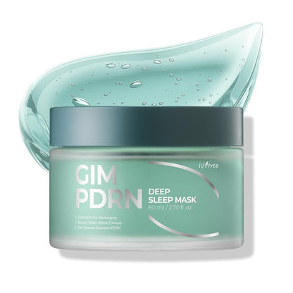 IsNtree Gim PDRN Deep Sleep Mask 80ml - Korean Seaweed Sleeping Mask for Hydration & Skin Bounce