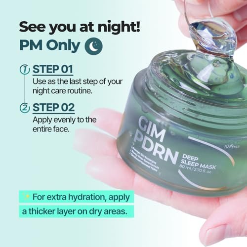 IsNtree Gim PDRN Deep Sleep Mask 80ml - Korean Seaweed Sleeping Mask for Hydration & Skin Bounce - görsel 16