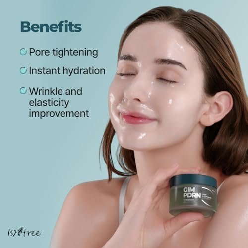 IsNtree Gim PDRN Deep Sleep Mask 80ml - Korean Seaweed Sleeping Mask for Hydration & Skin Bounce - görsel 8