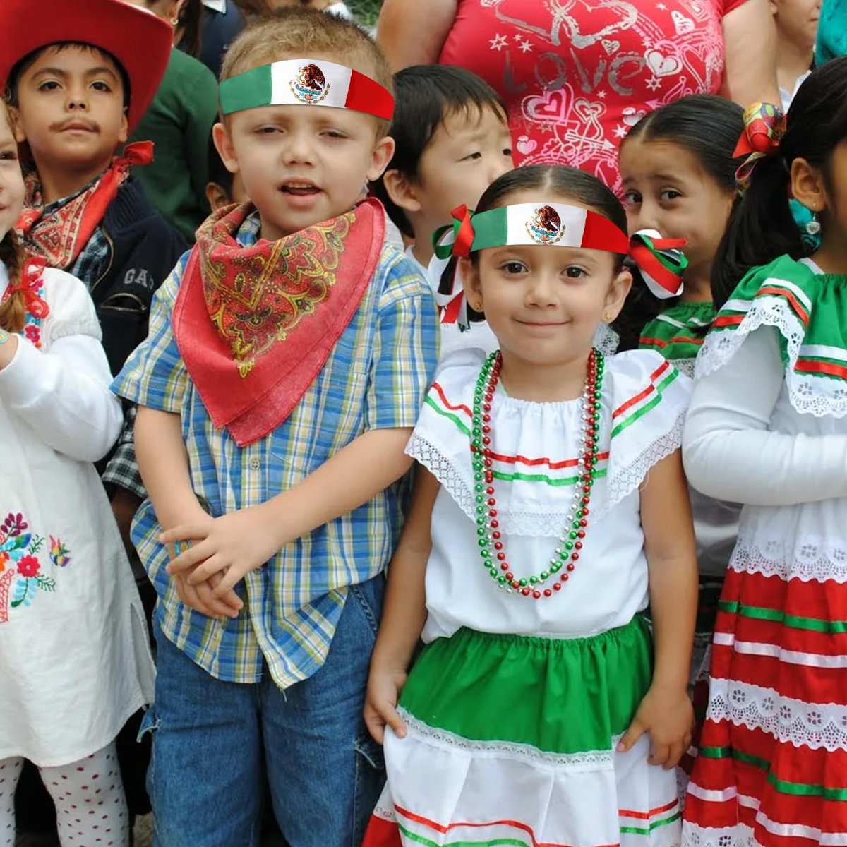 Mexican Flag Headband for Men Women, Patriotic Tricolor Head Wrap Bandana with National Emblem – Cinco de Mayo, Sports Events, Parades - görsel 9