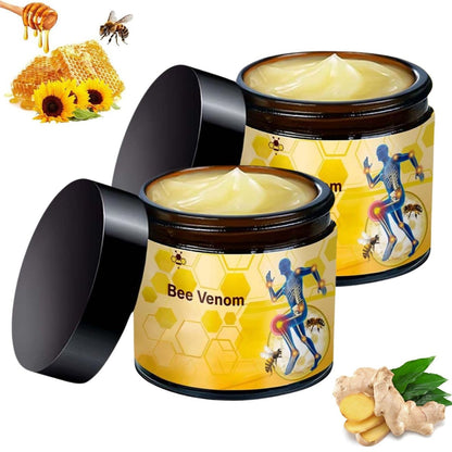 Professional Bee Venom Cream 2-Pack – Targeted Relief for Back, Neck, Hands, Knees & Feet (125ml Each) Avelisse