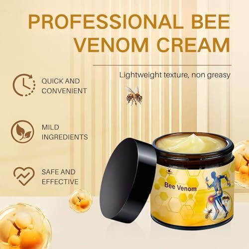 Professional Bee Venom Cream 2-Pack – Targeted Relief for Back, Neck, Hands, Knees & Feet (125ml Each) Avelisse