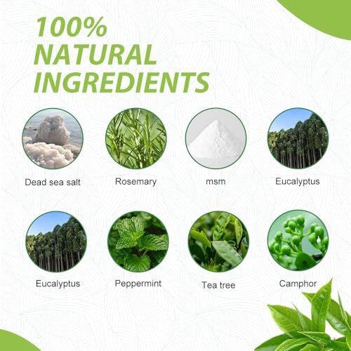 Epsom Salt Tea Tree Oil Foot Soak - Foot Spa Pedicure Care for Toenail Athlete's Foot, Soothes Sore, Stubborn Scent, Discolored and Ingrown Toenail - Birthday Gift for Mom Dad - 16 oz - görsel 5