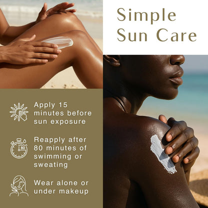 Black Girl Sunscreen SPF 30 for Face & Body – Moisturizing Sun Lotion, Ultra Sheer, No White Cast for Melanin-Rich Skin, Travel Size, 3 fl oz (2-Pack) Avelisse