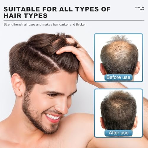 SPARTAN HAIR Strengthening & Smoothing Shampoo for Men – Adds Volume, Nourishes Thinning & Gray Hair (5.07 Fl Oz) Avelisse