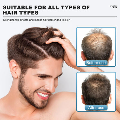 SPARTAN HAIR Strengthening & Smoothing Shampoo for Men – Adds Volume, Nourishes Thinning & Gray Hair (5.07 Fl Oz) Avelisse