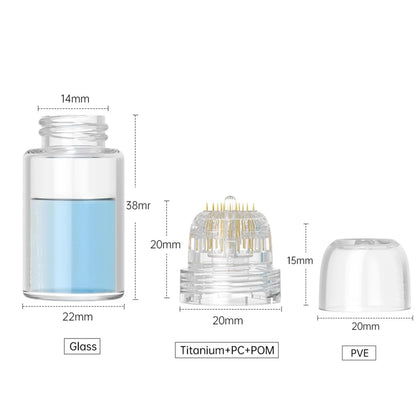 Hydra Needle Derma Stamp 0.25mm Titanium Microneedling Roller Stamp – Serum Applicator by Shake Beauty