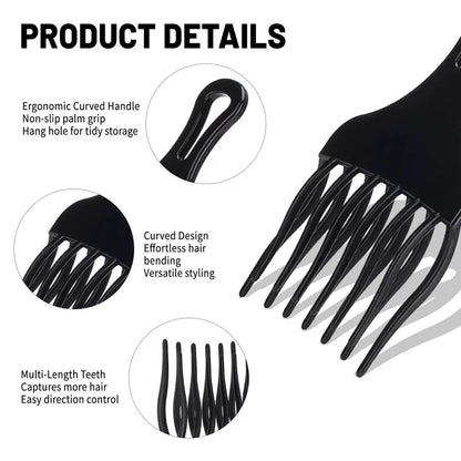 Wave Pomade Twist Sponge Brush & Twist Styler Comb for Black Men – Washable Afro Curl Sponge Racket for Barbers & Daily Use, Ideal for Curly, Coiled, 4C Hair – Includes Hair Pick Comb & Rose Water Spray Set Avelisse