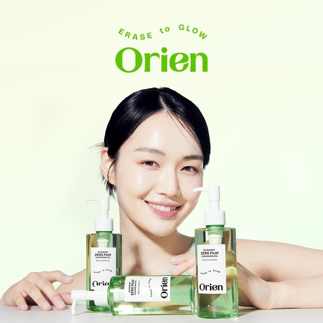 Orien Mugwort Zero Film Cleansing Oil - 6.76 fl oz (200ml) Daily Makeup Remover for Blackhead Removal, No Pore Clogging, Korean Double Cleansing - görsel 10