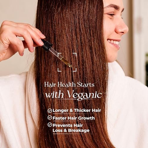 Veganic Natural Hair Growth Oil for Women - Infused with 10 Premium Botanic Oils & Organic Rosemary Oil for Hair Growth, Salon-Grade Volumizing & Nourishment, Non-GMO Verified, 30-Day Supply Avelisse