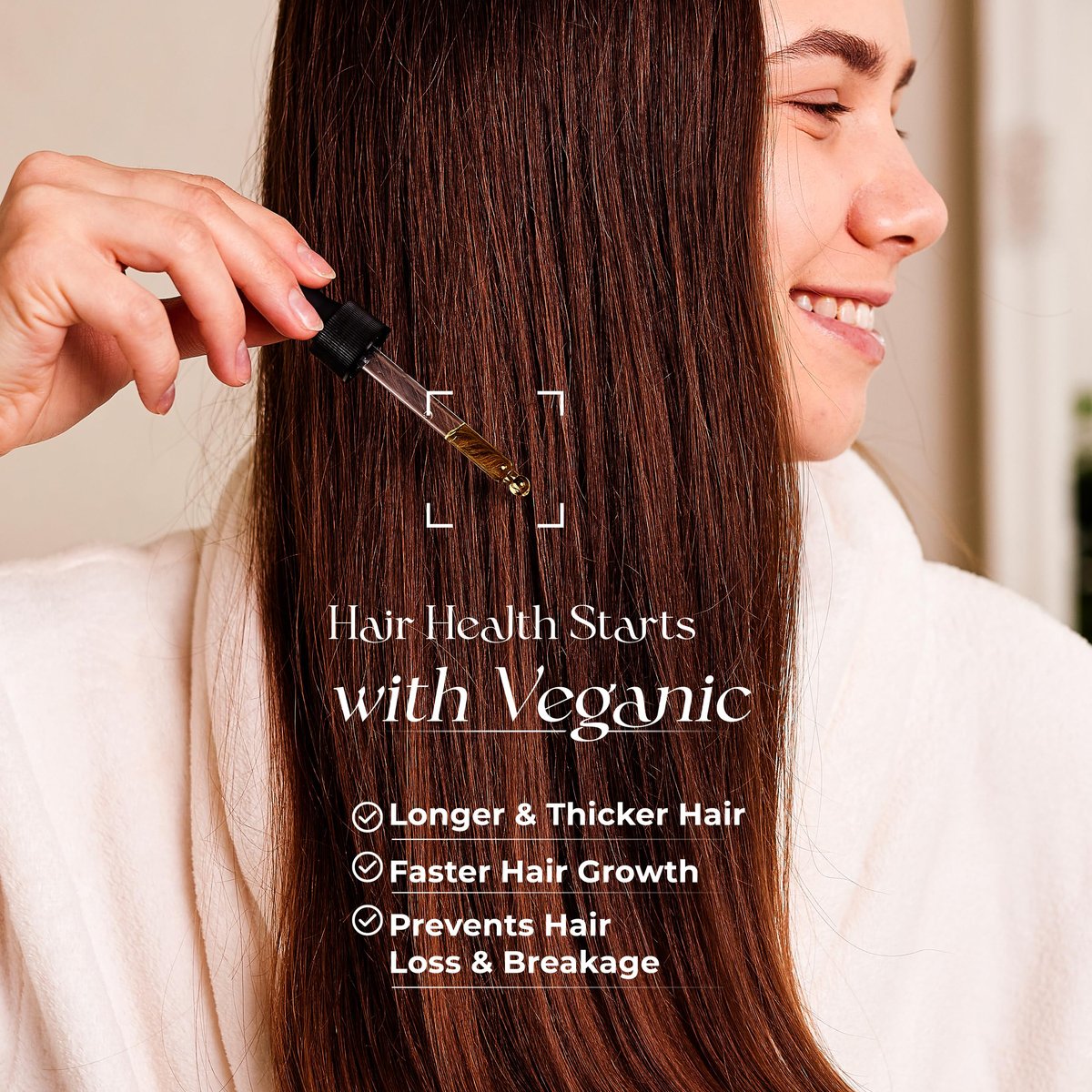 Veganic Natural Hair Growth Oil for Women - Infused with 10 Premium Botanic Oils & Organic Rosemary Oil for Hair Growth, Salon-Grade Volumizing & Nourishment, Non-GMO Verified, 30-Day Supply Avelisse