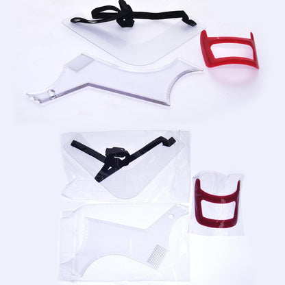 Beard Trimming Guide Tool - 3-Piece Neckline – Precision Shaping: Each template is engineered to create clean, – Image 11