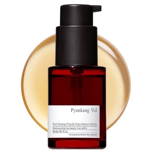 Pyunkang Yul Red Ginseng Propolis Deep Essence Serum – Revitalized & Elastic Skin with Peptides and Ceramide, Korean Skincare (1.01 Fl. oz) Avelisse