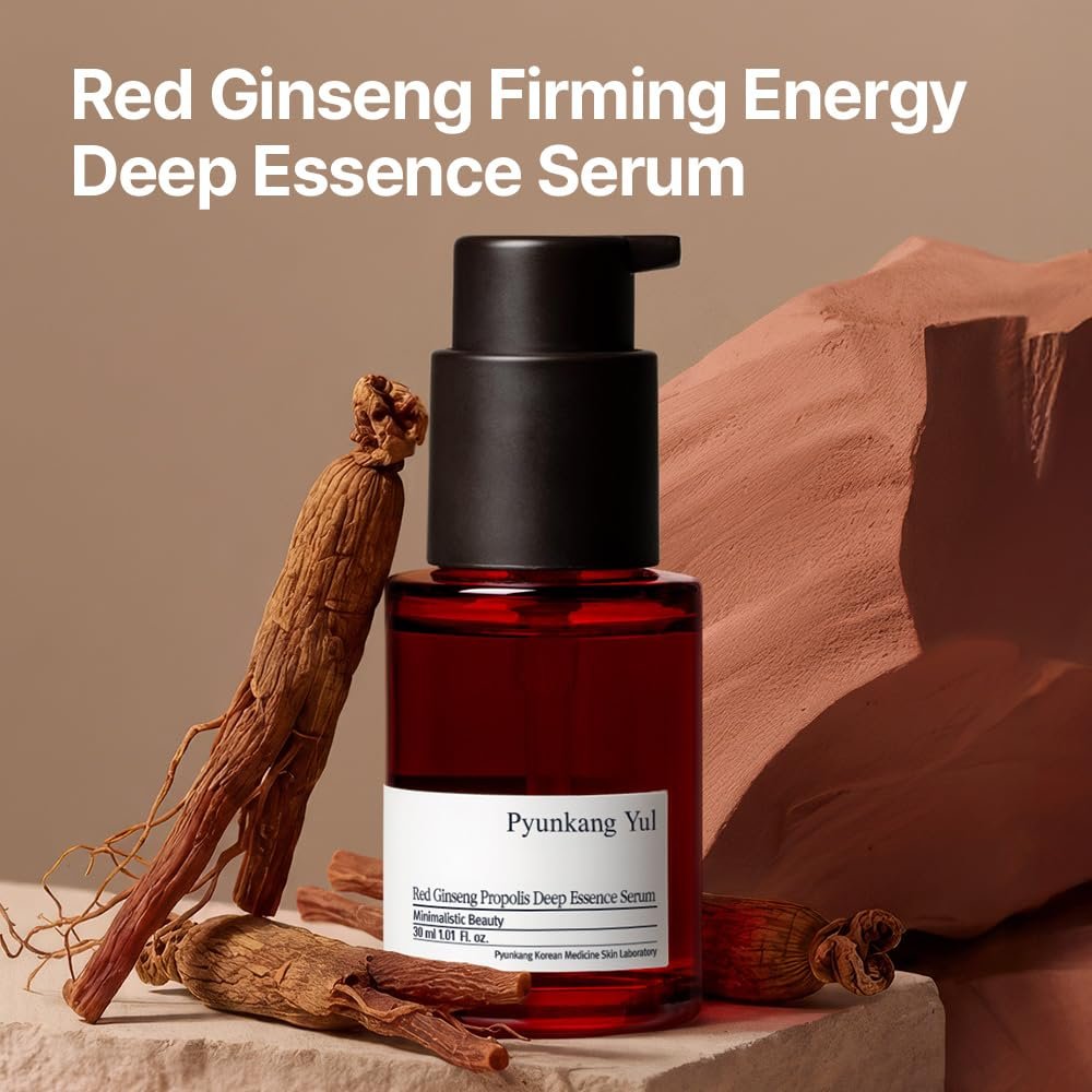 Pyunkang Yul Red Ginseng Propolis Deep Essence Serum – Revitalized & Elastic Skin with Peptides and Ceramide, Korean Skincare (1.01 Fl. oz) Avelisse