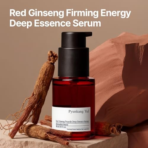Pyunkang Yul Red Ginseng Propolis Deep Essence Serum – Revitalized & Elastic Skin with Peptides and Ceramide, Korean Skincare (1.01 Fl. oz) Avelisse