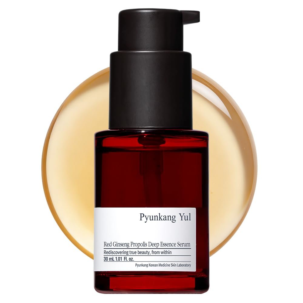 Pyunkang Yul Red Ginseng Propolis Deep Essence Serum – Revitalized & Elastic Skin with Peptides and Ceramide, Korean Skincare (1.01 Fl. oz) Avelisse