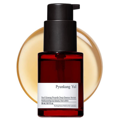 Pyunkang Yul Red Ginseng Propolis Deep Essence Serum – Revitalized & Elastic Skin with Peptides and Ceramide, Korean Skincare (1.01 Fl. oz) Avelisse