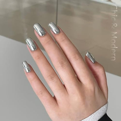 GAOY Gel Top Coat for Chrome Powder – Clear No Wipe UV Top Coat for Flawless Chrome Finish, 16ml