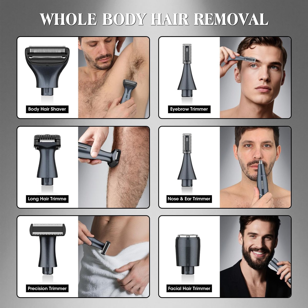 Dumite Ball Trimmer for Men - Waterproof Body & Pubic Hair Trimmer, LED Display, Groin Hair Shaver for Men & Women Avelisse