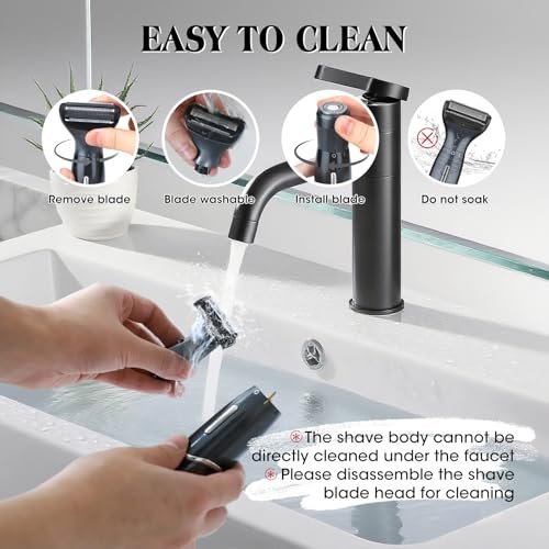 Dumite Ball Trimmer for Men - Waterproof Body & Pubic Hair Trimmer, LED Display, Groin Hair Shaver for Men & Women Avelisse