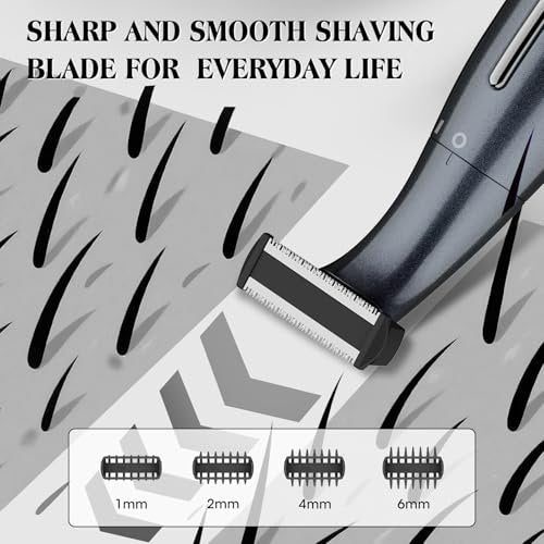 Dumite Ball Trimmer for Men - Waterproof Body & Pubic Hair Trimmer, LED Display, Groin Hair Shaver for Men & Women Avelisse
