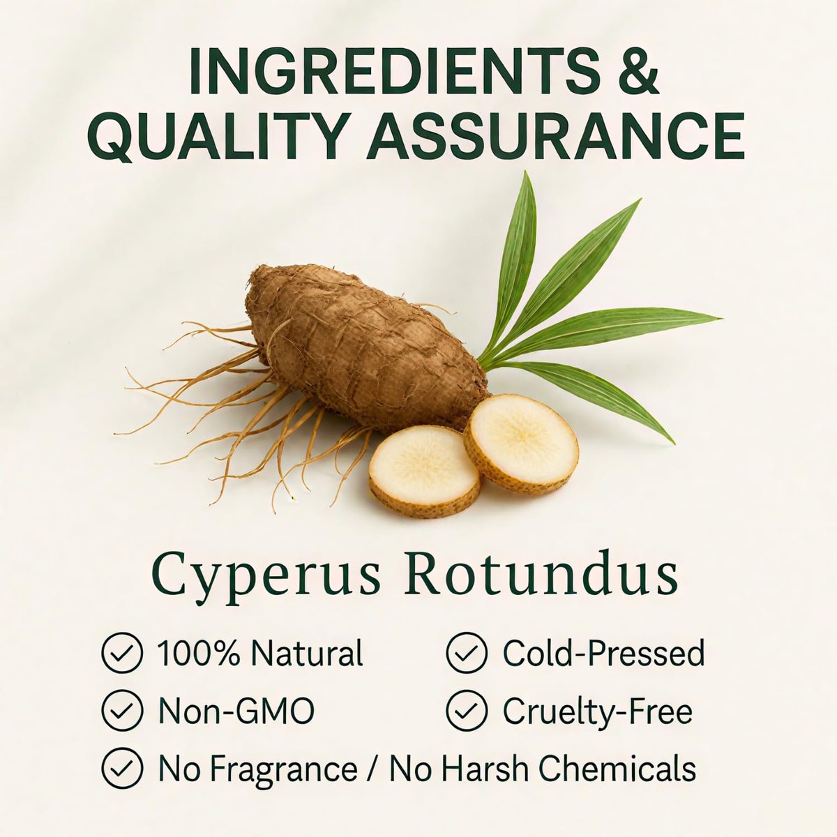 Cyperus Rotundus Oil for Hair Removal 2 PACKS – 100% Pure Natural Cyprus Oil – Organic Herbal Cypress Root Extract for Smooth Skin, Reducing Body Hair Growth, Ingrown Hair & Nourishment – 60ml - görsel 9